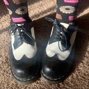 Dr. Martens - Bex smooth leather brogue shoes